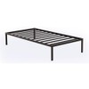 East West Furniture NWTBBLK Norwich Modern Bed Frame with 4