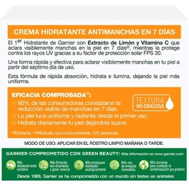 Crema Facial Garnier Skin Active Express Aclarante 30 ml – Hidratación y Luminosidad Instantánea