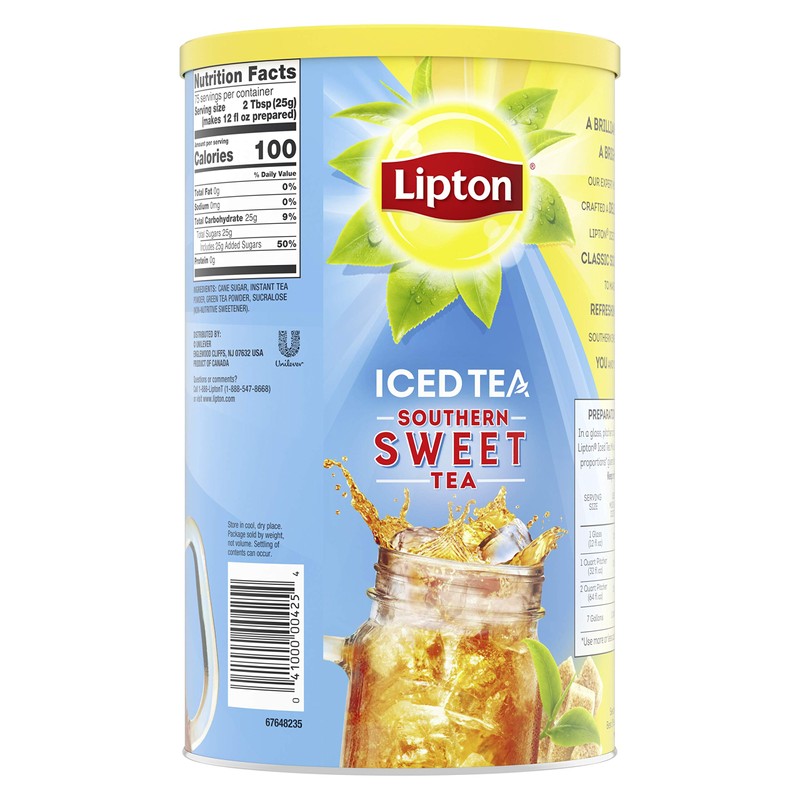 Lipton Iced Tea Mix Southern Sweet Tea, 28 qt, 1
