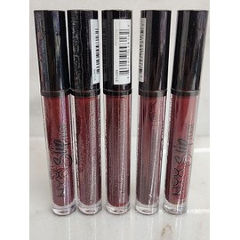 NYX Lot Of 5 -NYX SLIP TEASE FULL COLOR LIP OIL LIPSTICK #STLO09 Fire Dancer.
