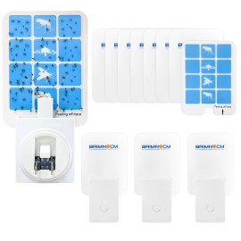 Baimnocm Best Light Bug Catcher Indoor Plug in Gnat Traps for House, Fly Trap Fruit Fly