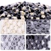WYSWYG 1040PCS Building Bricks Dots-Black and White Round Plates with
