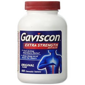 Gaviscon Antacid Extra Strength Chewable Tb Original 100 ct