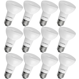LUXRITE BR20 LED Bulb, 45W Equivalent, 2700K Warm White, Dimmable, 460 Lumens, R20 LED Flood Light Bulb 6.5W, Energy Star, Damp Rated, E26 Base, Perfect for Recessed and Track Lighting (12 Pack)