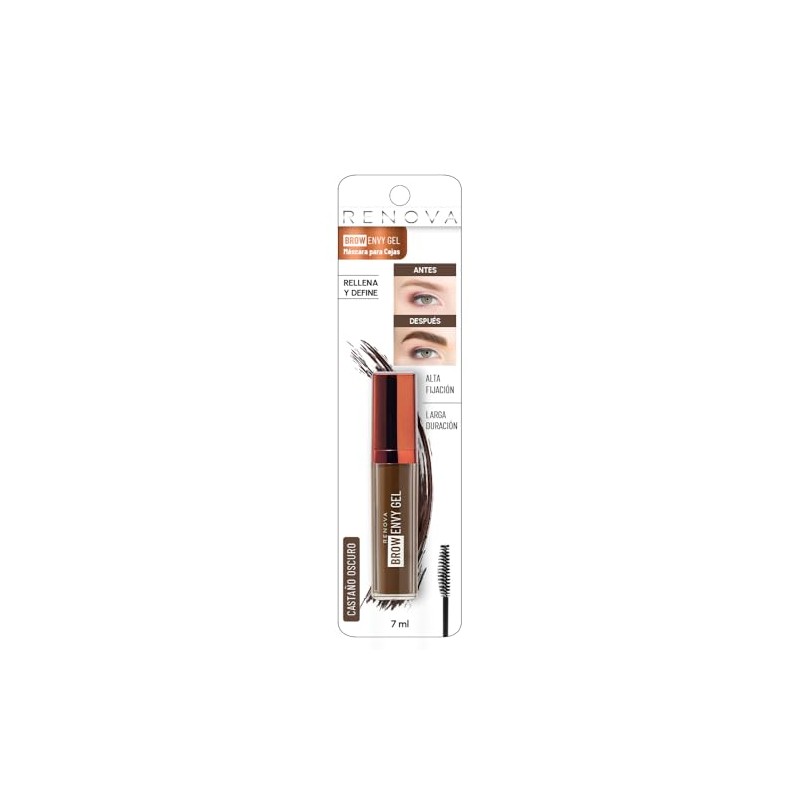 Renova Mascara Gel para Cejas Brow Envy Castaño Oscuro 5ml