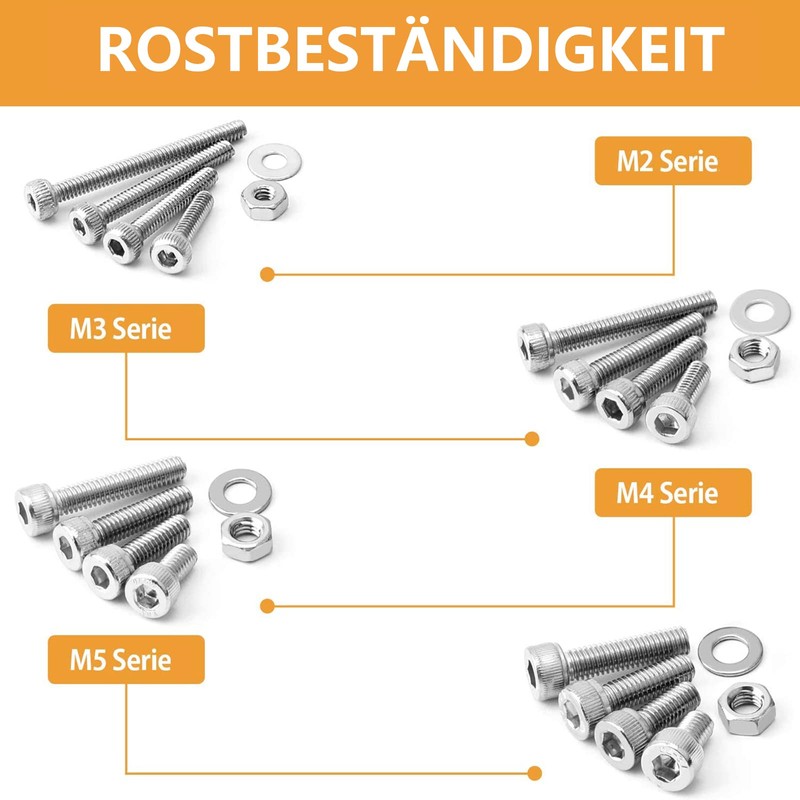 Vigrue M2, M3, M4, M5 screw set