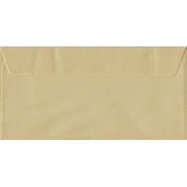 Pearl Champagne DL 110mm x 220mm Self Seal Colour Business Envelopes 100gsm (Pack of 100)