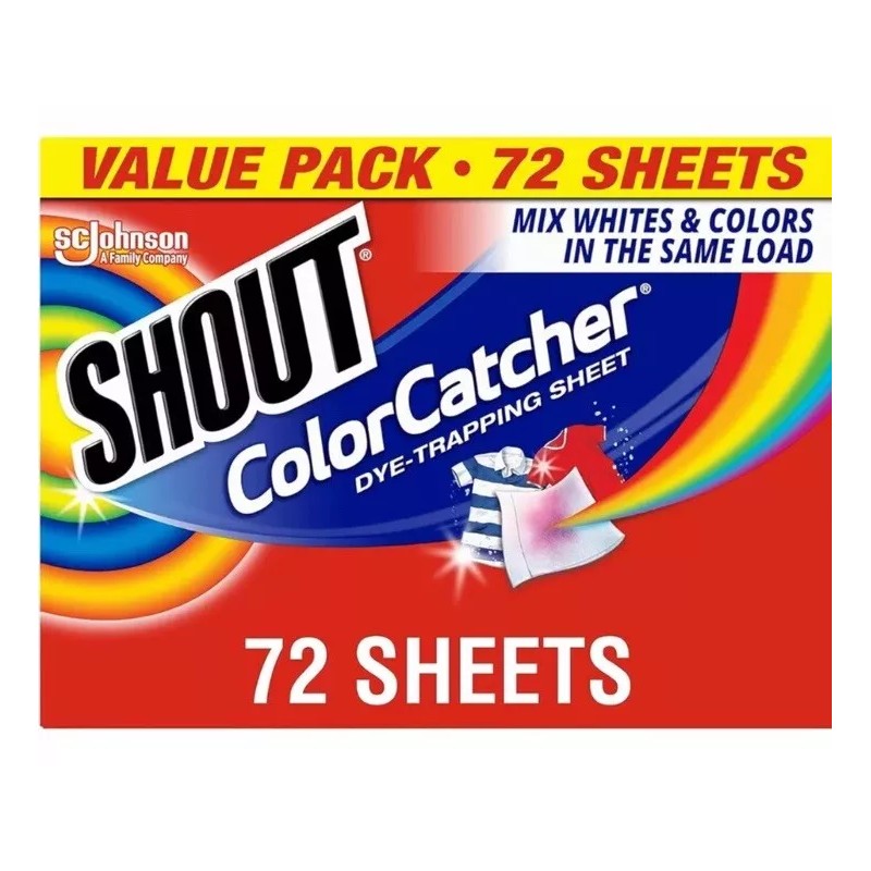 Shout Color Catcher Sheets for Laundry, Maintains Clothes Original Colors-