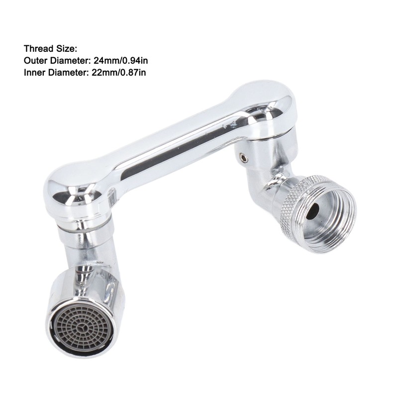 Universal Faucet Extension Aerator 1080 Degree Rotating Robotic Arm Faucet