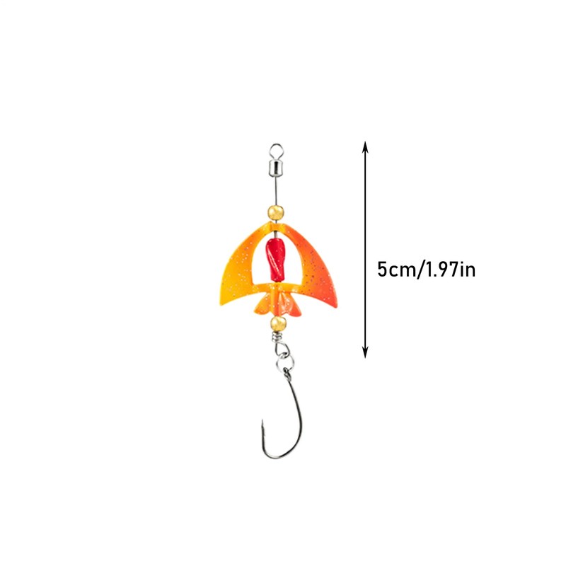 Bass Spinner Baits,Rotating Lures for Angling | Multifunctional Colorful Rotating