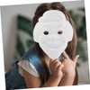 SAFIGLE 6pcs Blank Clown Masks for Boys and Paper Masks