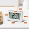 AiQInu Mini Thermometer Fridge Digital, Magnetic Fridge Thermometer with Hook,