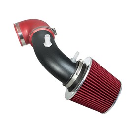 RW SERIES - MATTE BLACK PIPE RED - SHORT RAM INTAKE Compatible For 11-18 Taurus SHO & 13-18 Explorer/Flex 3.5 V6 Turbo