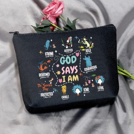MEIKIUP Musical Inspired Makeup Bag Quote Musical Gift for Fans Musical Theatre Lover Gift Book Lover Gifts (Musical S bag)