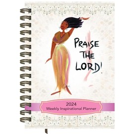2024 African American Weekly Planner, Shades of Color: Praise The Lord, Highlighting Black Culture Through Beautiful Art, 5.375 x 8.375 inches (IP43)
