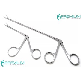 PREMIUM INSTRUMENTS Alligator Forceps 3.3" & 8" ENT Surgical Ear Instruments Set of 2