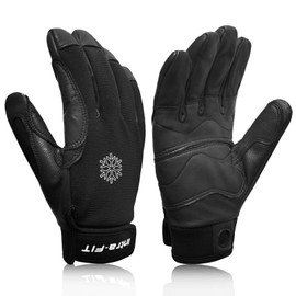 Intra-FIT Climbing Gloves Rope Gloves for Cold Weather,Fleece Liner,Perfect for Rappelling Rescue Rock/Mountain Climbing