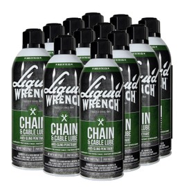 Liquid Wrench Chain Lube – Heavy Equipment, Motorcycle, ATV or Bike Chain Lube Spray – Reduces Friction, Prevents Corrosion, Long-Lasting Protection with Solid Lubricant – 11 oz (Case of 12)