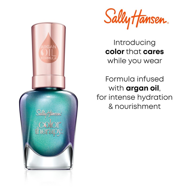 Sally Hansen Color Therapy Nail Polish, Fluer-t, Pack of 1
