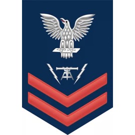 Fire Controlman ( FC ) 2nd Class E-5 Red Rank 5.5" Sticker / Decal