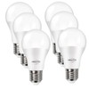 AOGOLO A19 9W LED Light Bulb, 6 Pcs, Warm White