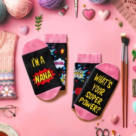 Funny Grandma Socks Granny Gifts, Mothers Day Gifts For Grandma, Nana Gifts From Grandkids Grandchildren, Birthday Gifts For Grandma