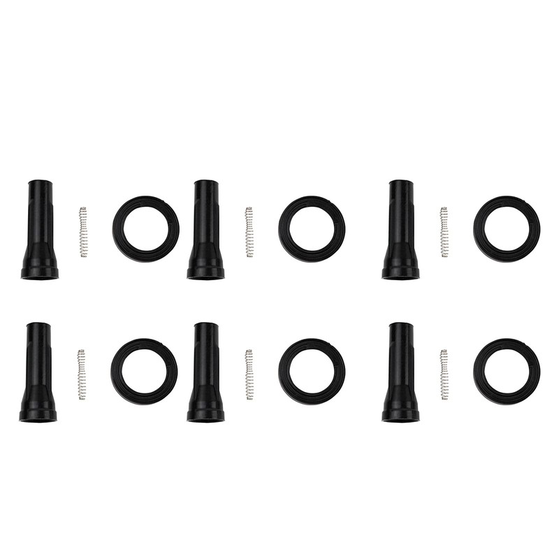TRQ Engine Ignition Coil Boot Kit Set of 6 for