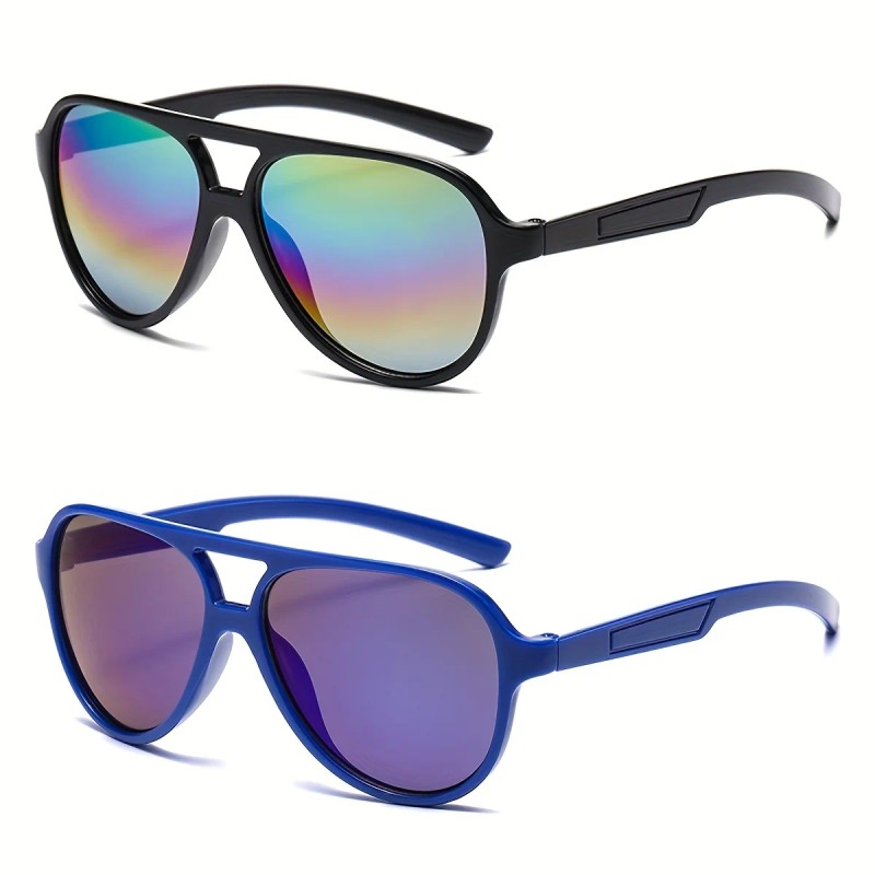 1/2pcs New Cool Kid Glasses Trendy Colorful Candy Hip Hop