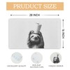 INDAJEDN Funny Sloth Bathtub Mat Non Slip 15.7x27.6 Inch, Bath