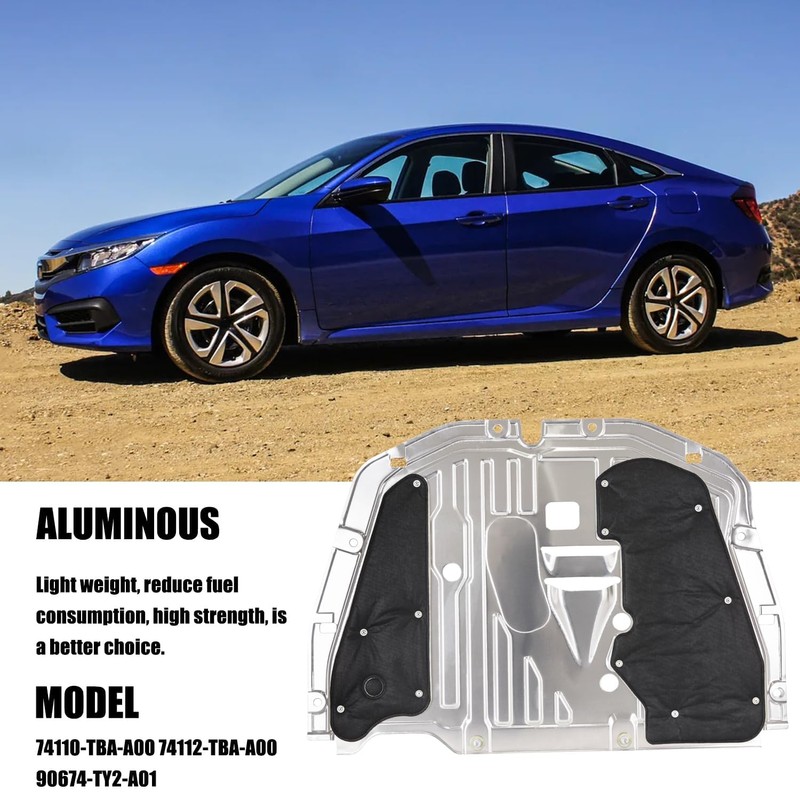 74110-TBA-A00 Engine Splash Guard with mounting Screws Compatible with Honda