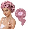 HAZMA 1 x Silk Bonnet for Sleeping, Bonnet for Curly,