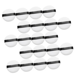 TOVINANNA 20pcs Comfortable Velour Powder Puff for Loose and Pressed Makeup Soft Cosmetic Applicators for Foundation Setting Powder and Blending for Daily Use and Gifting