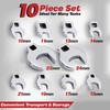 Crows Foot Wrench Set (Metric) Easily Access Hard-To-Reach Areas, Ideal