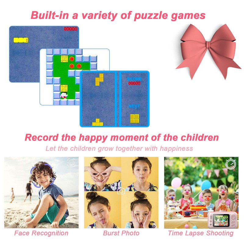 Kids Camera HD 2.4in Screen 40MP Photo 1080P Video Camera