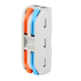 50PCS Splicing Wire Connectors Wiring Terminals 2 Conductor 11-28AWG Compact Conductor Lever Nut Colorful Wire Supplies