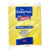 Spontex Sponge Cloths 4pk (Pack of 1), Yellow, One Size