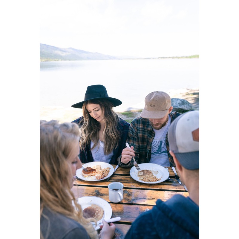 Stansport Deluxe 24-Piece Enamel Tableware Set - White (11220-03)