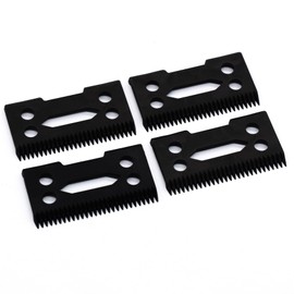 4 Pieces Professional Replacement Cutter Blade, Zirconia Ceramic Moving Blade Compatible with Wahl Super Taper Sterling 3/9 Reflections Senior 8148 8504 1919 2241 2240 8591 Hair Clippers (Black)