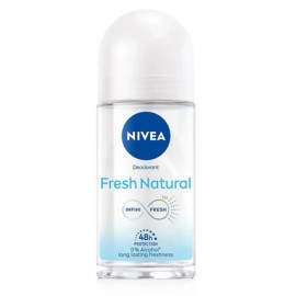 Nivea Fresh Natural Infini-Fresh Roll-On Deodorant Antibacterial 48 Hr.50ml 12Pk