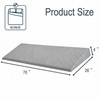 King Size Wedge Pillow for Sleeping - 4" H for