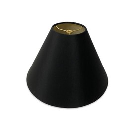 Royal Designs, Inc. Coolie Empire Hardback Lamp Shade, HB-607-12BLK, Black, 4.5 x 12 x 7.5