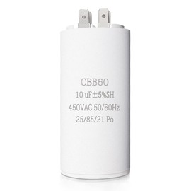 ANRONCHV 450V 60uF 50/60HZ Cylinder Shaped Run Round Capacitor, CBB60 Motor Run Capacitor for Motor Run, Heat Pump/Air Conditioners and Water Pumps