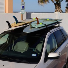 Block Surf - Wrap Rax Double - Surfboard Soft Roof Racks with Corrosion Resistant Buckles, Universal Fit for Cars, Trucks and SUVs - Carries Long Boards, Short Boards, and Soft Tops