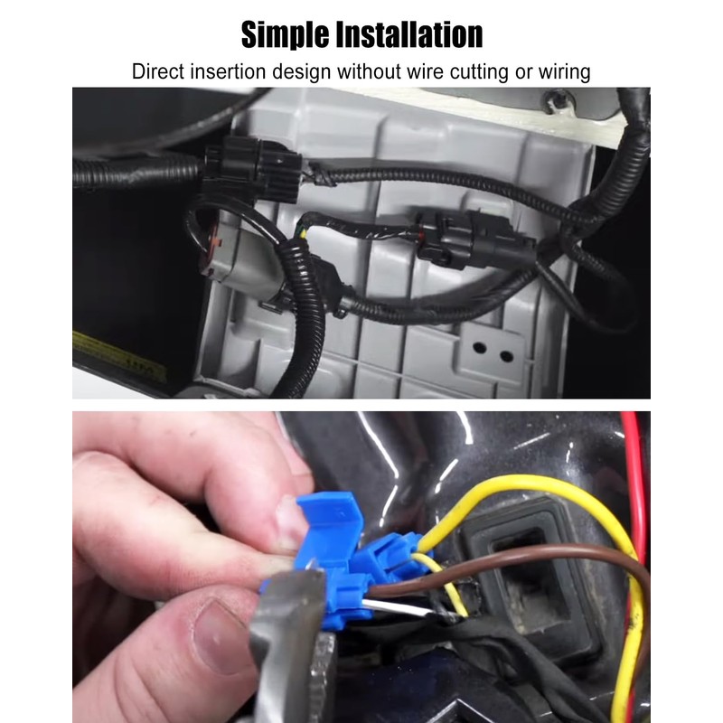 QNHEAY 4-Pin Trailer Hitch Wiring Harness Kit Vehicle-Side CustomFit f2015-2024