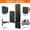 2 Pack Door Barricade Brackets for 2 X 4 Lumber,