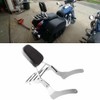 Comfortable Leather Backrest Sissy Bar + Luggage Rack Pad Compatible