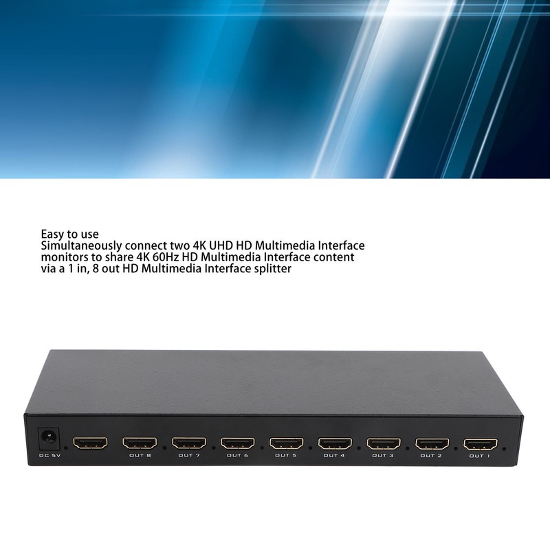 HD Multimedia Interface Splitter Professional Full HD 1080P 4Kx30Hz 1