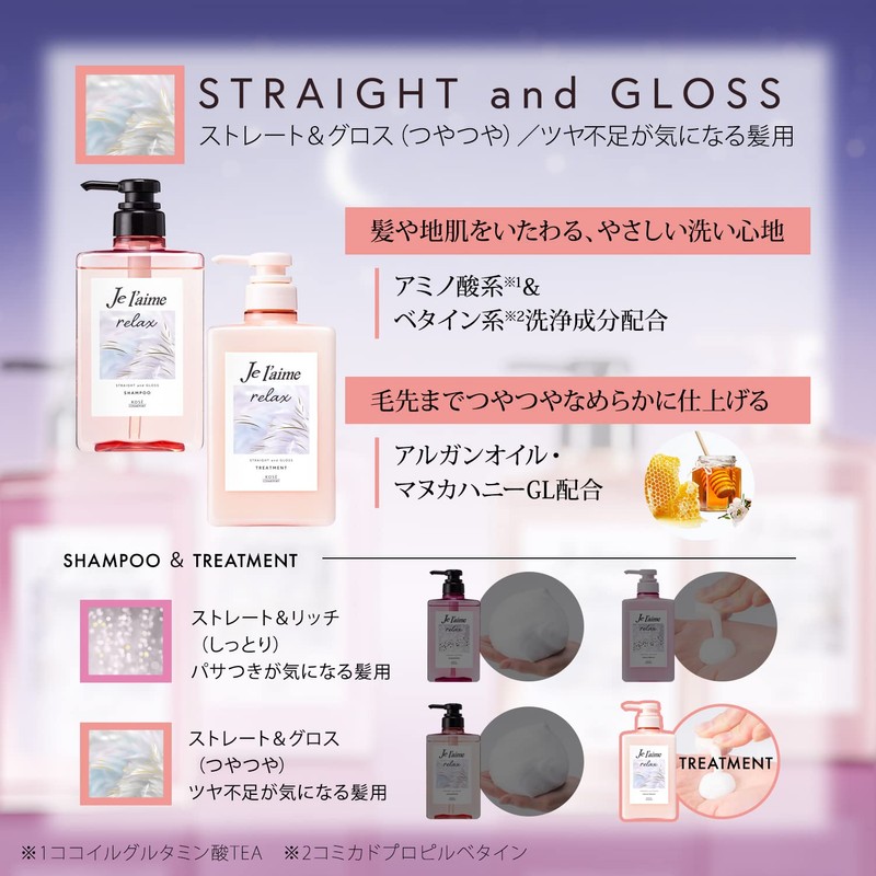 KOSE Juleme Relax Midnight Repair Hair Treatment (Straight & Gloss)