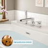 gotonovo Roman Tub Faucet with Handheld Shower 3 Hole Deck