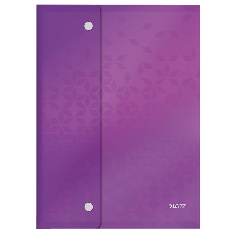 Leitz Wow A4 Document Wallet - Assorted Colours (Pack of